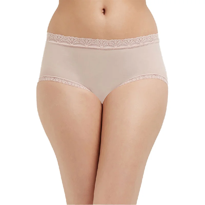 Weekend Savings Spree Feel Free Mid Waist Full Coverage Everyday Wear Brief Panty - Pink Weekend Savings Spree Feel Free Mid Waist Full Coverage Everyday Wear Brief Panty - Pink