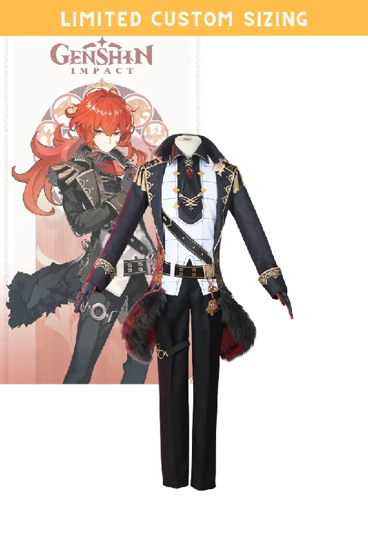 Special Price Genshin Impact Diluc Limited Custom Sizing Cosplay Costume
