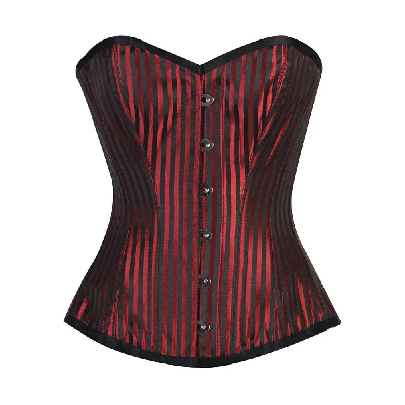 Weekend Bargains to Relish ELEGANT RED/BLACK STRIPE BRO