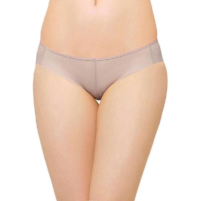 Can't Miss Feel Free Sheer Low Waist  Low Coverage Everyday Wear Bikini Panty - Beige