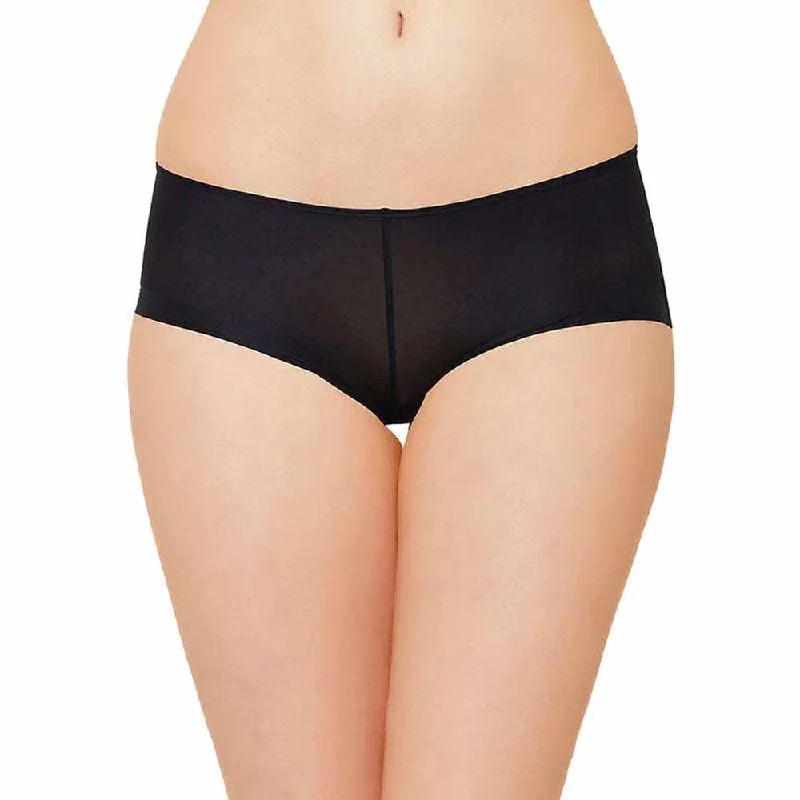 Best Choice Feel Free Mid Waist  Full Coverage Everyday Wear Boy Leg Panty - Black