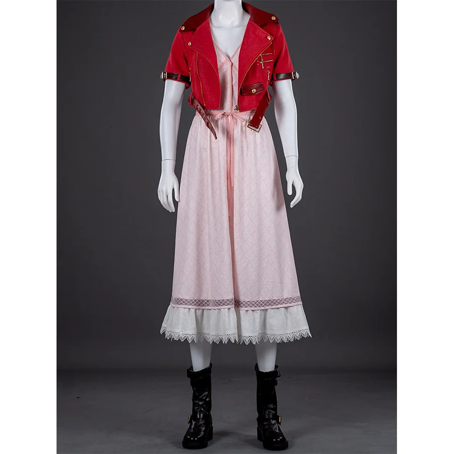 Weekend Bargains to Enjoy Final Fantasy VII Rebirth FF7R Aerith Gainsborough Cosplay Costume C09173 AAA Weekend Bargains to Enjoy Final Fantasy VII Rebirth FF7R Aerith Gainsborough Cosplay Costume C09173 AAA