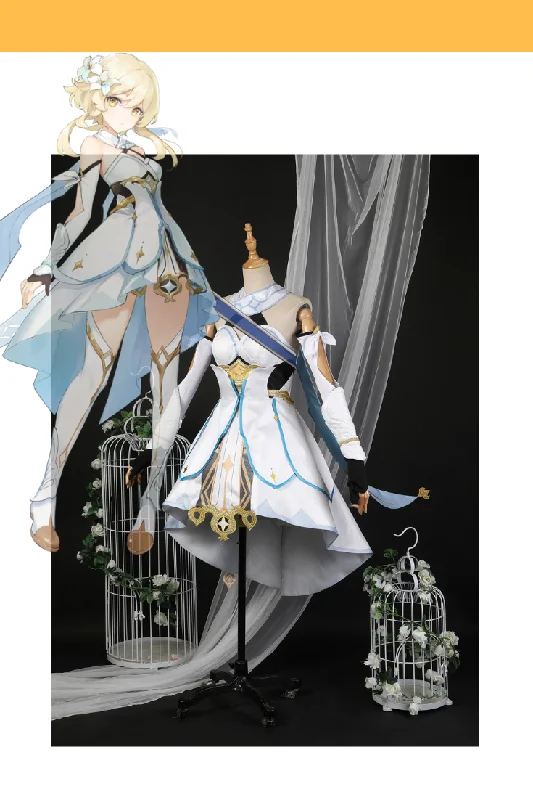 YEAR-End Clearance Genshin Impact Female Traveler Lumine Standard Sizing Only Cosplay Costume YEAR-End Clearance Genshin Impact Female Traveler Lumine Standard Sizing Only Cosplay Costume