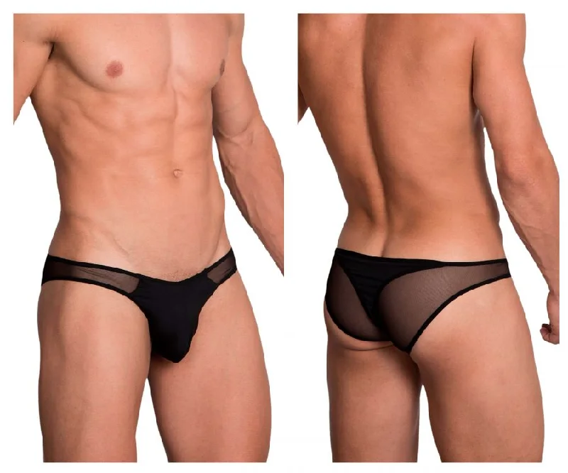Season Finale Sale Hidden 972 Mesh Bikini-Thong Color Black