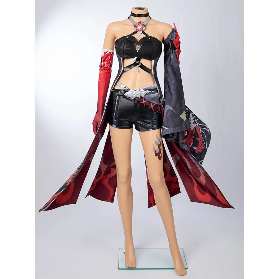 Super Savings Honkai: Star Rail Red Acheron Cosplay Costume C09025E  B