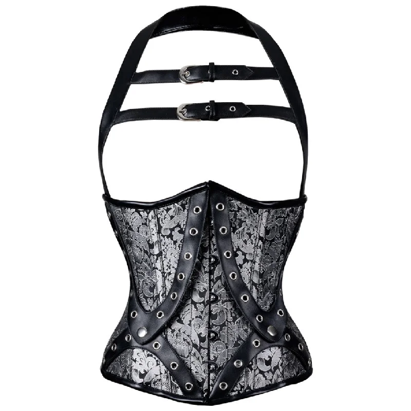Mega Sale Hyacinth Gothic Authentic Steel Boned Underbust Corset