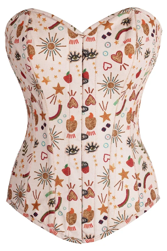 Deal Alert Instant Shape Cotton Print Longline Overbust