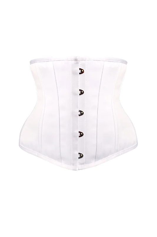Final Sale Instant Shape White Satin Underbust
