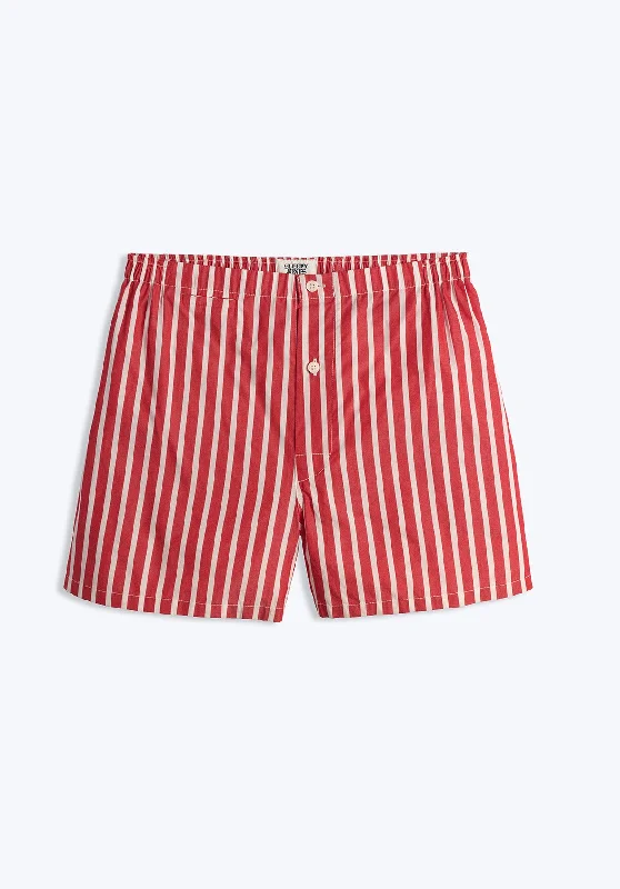 Final Clearance Jasper Tailored Boxer in Red Breton Stripe