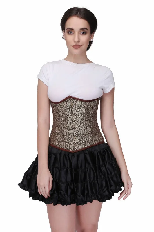 Exclusive Savings Keliya Golden Authentic Steel Boned Waist Reducing Underbust Corset