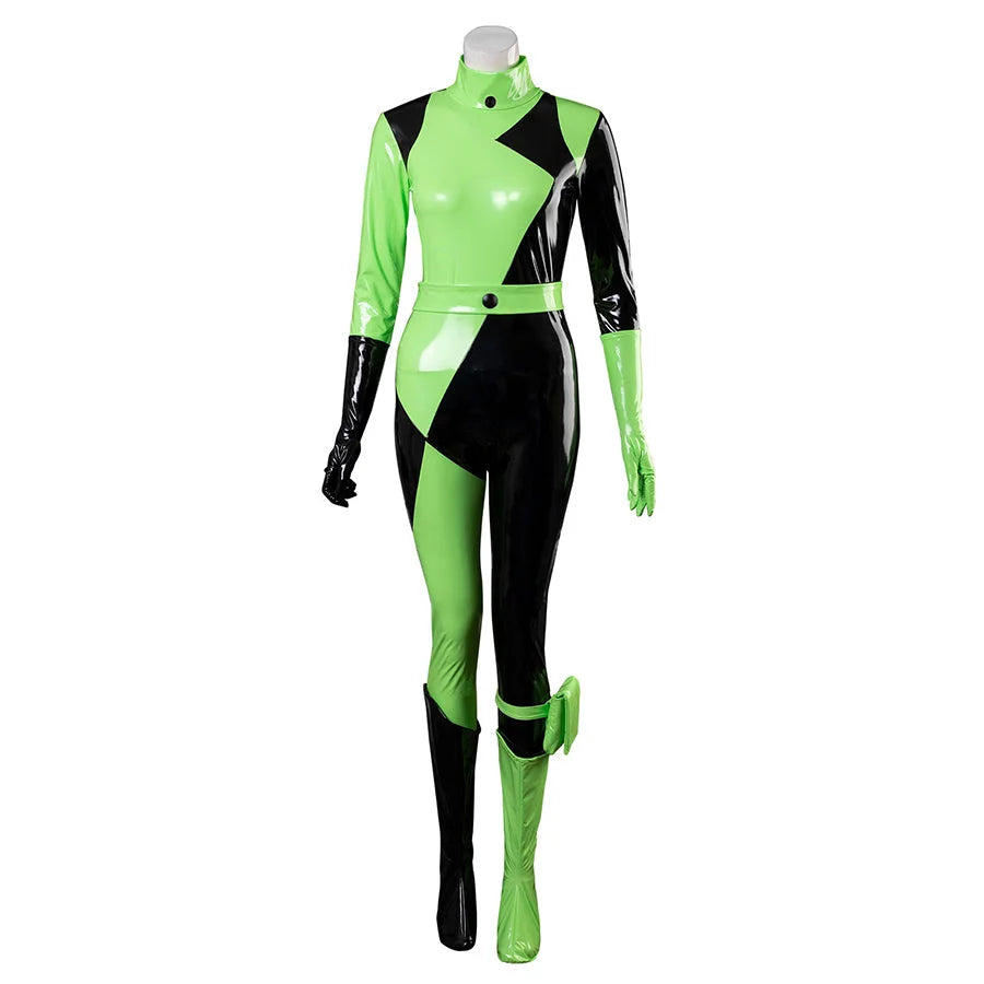New Deals 【READY TO SHIP】Kim Possible Shego Cosplay Costume C08760