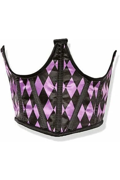 Weekend Offers That Thrill Lavish Black & Purple Diamond Satin Open Cup Waist Cincher Weekend Offers That Thrill Lavish Black & Purple Diamond Satin Open Cup Waist Cincher