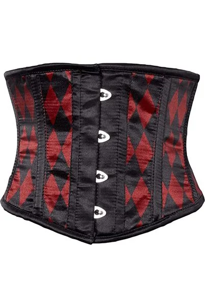 Shop Now Lavish Black & Red Diamond Waist Cincher