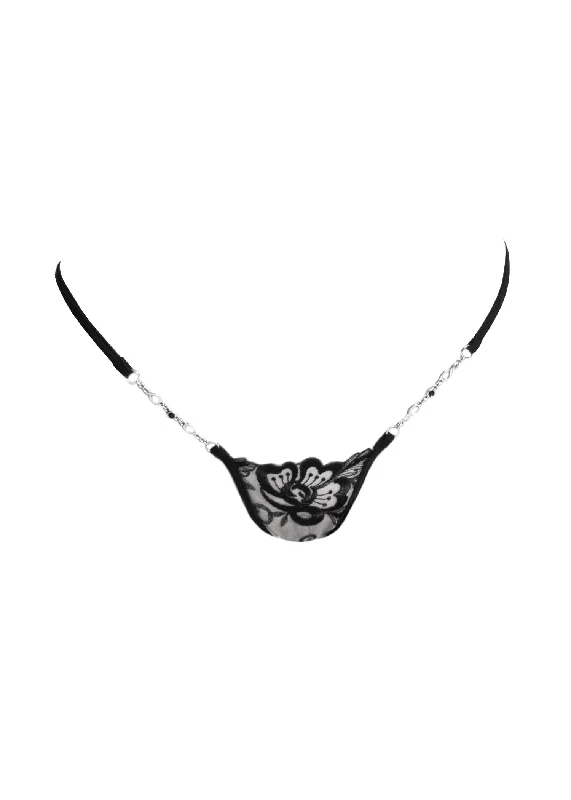 Stock Clearance Grace Luxury Mini G-String (Black)
