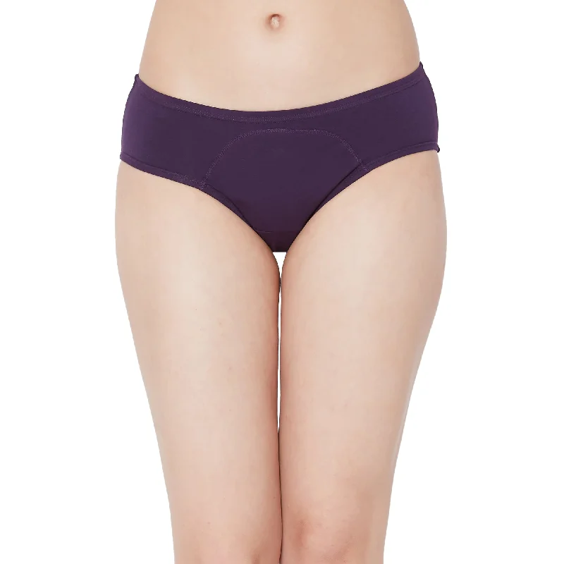 Stock Clearance Period Panty Mid Rise No Stain CB Purple