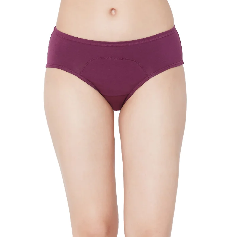 Sale Event Period Panty Mid Rise No Stain CC Wine