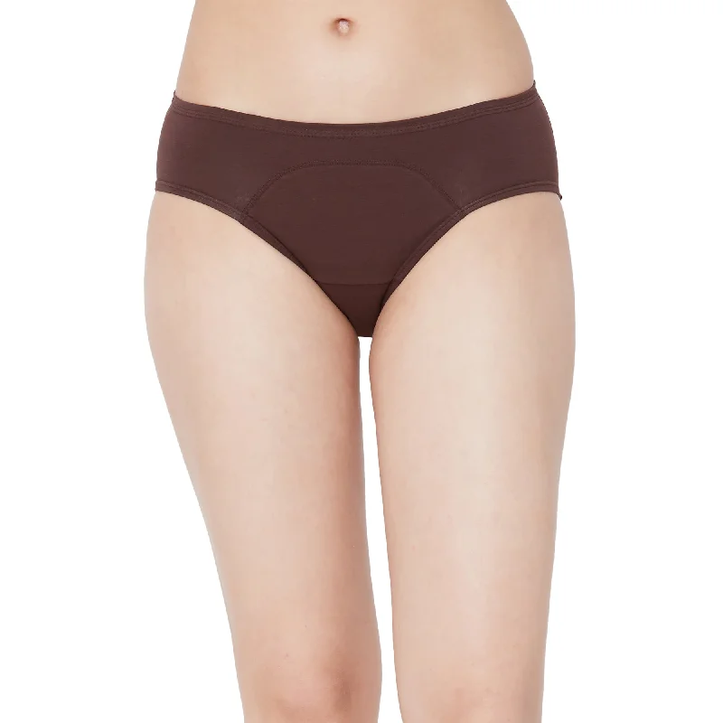 Year-End Sale Period Panty Mid Rise No Stain Coffee Brown