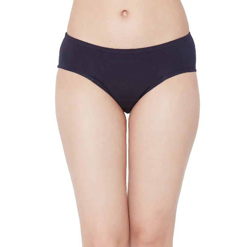 Weekend Savings Sensation Period Panty Mid Rise No Stain Navy blue