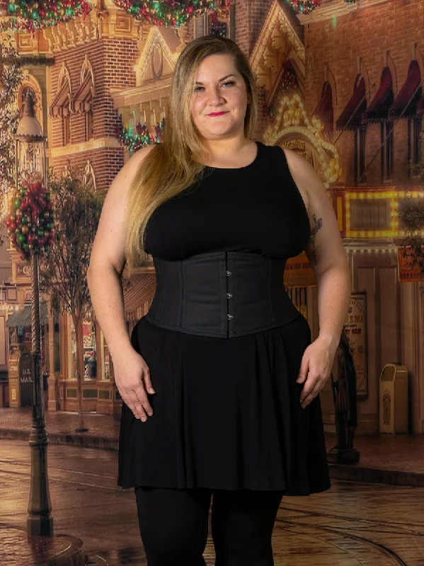 Weekend Discounts to Savor Plus Size Cotton Modern Curve Waspie Underbust Corset : CS-301