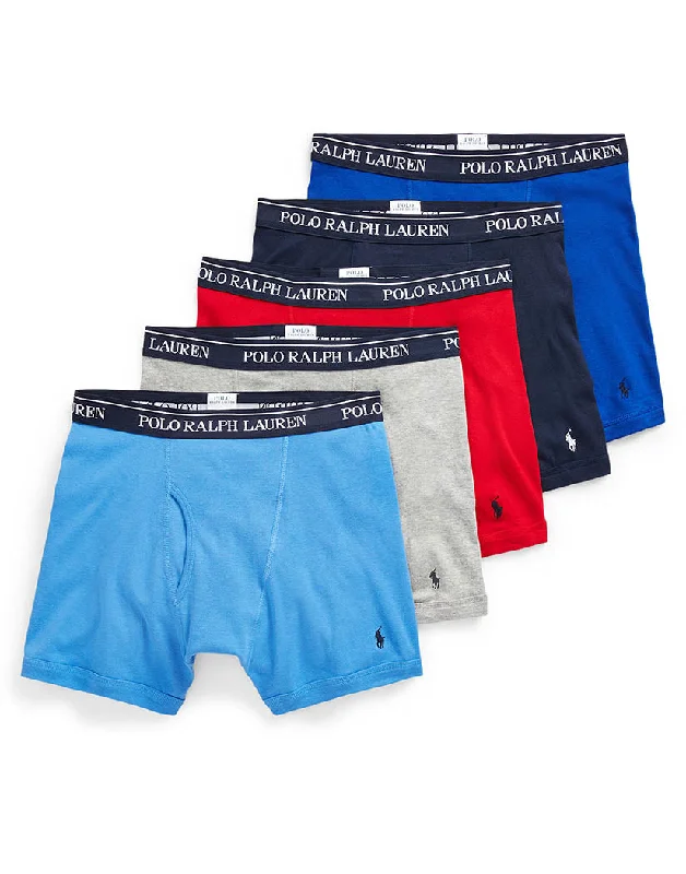 The Best Prices Polo Ralph Lauren Classic Fit Cotton Boxer Brief 5-Pack NCBBP59KU
