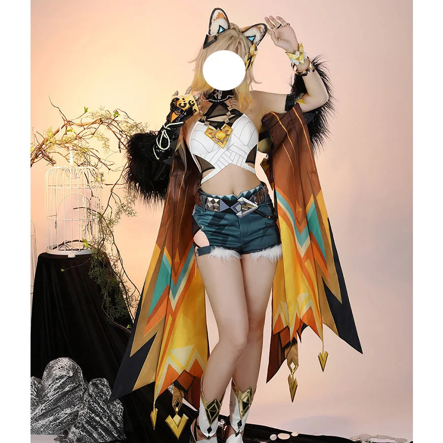 Weekend Offers That Delight PRE-SALE Genshin Impact Xilonen Cosplay Costume C09169 AA Weekend Offers That Delight PRE-SALE Genshin Impact Xilonen Cosplay Costume C09169 AA