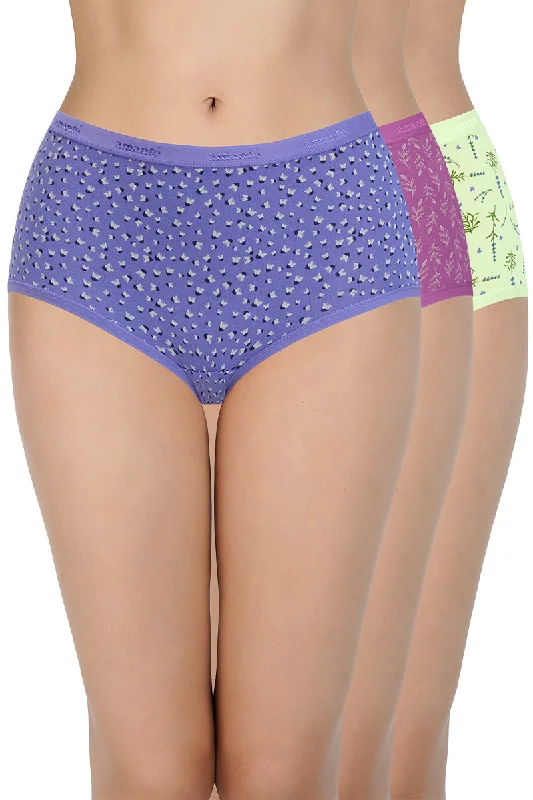 Super Deal Print High Rise Full Brief Panties (Pack of 3)