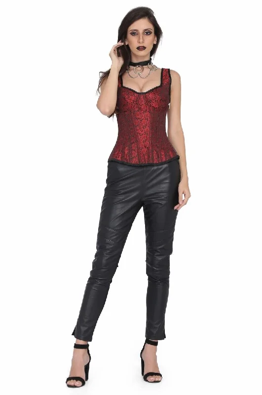 Limited Availability Plain brocade Shoulder Support Overbust corset