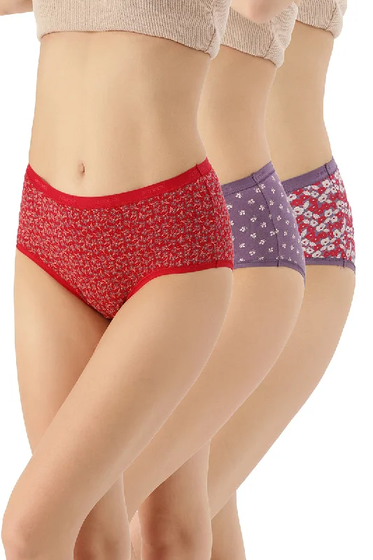 Deep Savings Full Brief Printed Panty (Pack of 3)