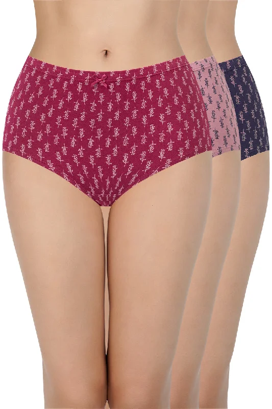 Special Savings Printed High Rise Full Brief (Pack of 3)