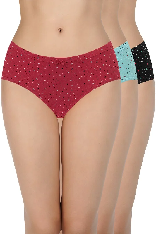 Weekend Deals That Spark Printed Mid Rise Hipster (Pack of 3)