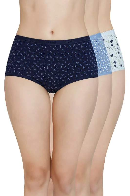 Super Sale Printed High Rise Full Brief (Pack of 3)