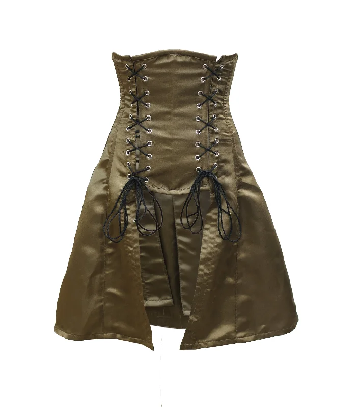 Referral Discount Prosecco Olive Lace-Up Corset