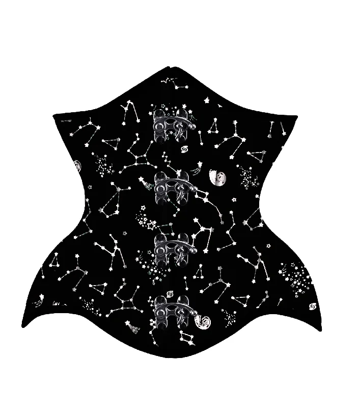 Weekend Savings Bonanza Constellation Cotton Authentic Steel Boned Underbust  Corset