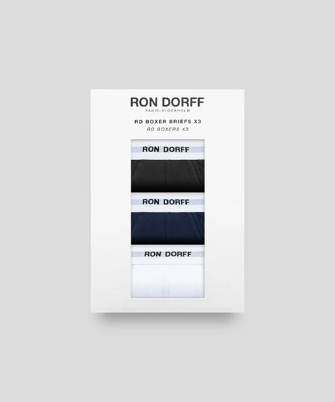 Quick Sale RON DORFF Boxer Briefs Kit: Navy/White/Black