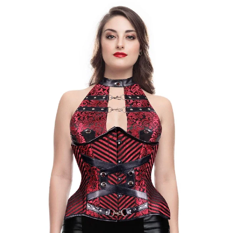 Markdowns Sandra Gothic Punk Underbust Corset with Halter Bustier