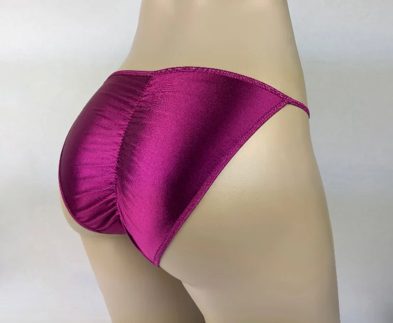 Deep Savings Satin String Bikini Scrunch-Butt