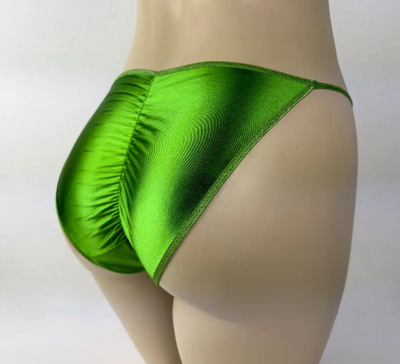 Flash Deal Satin String Bikini Scrunch-Butt
