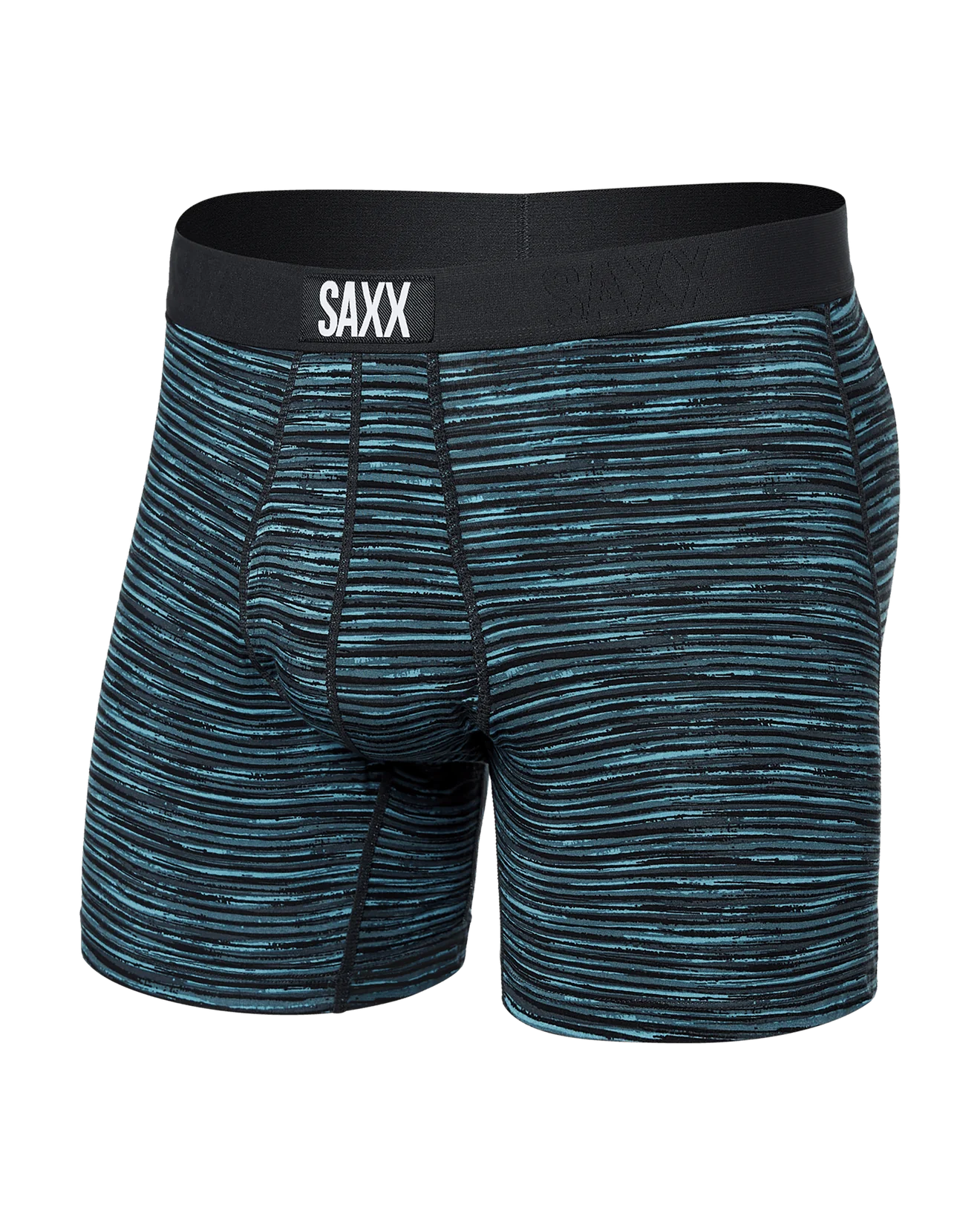 Weekend Savings Bonanza SAXX Ultra Super Soft Boxer Brief Fly - Spacedye Stripe - Grey Mlti - SXBB30F - SDS