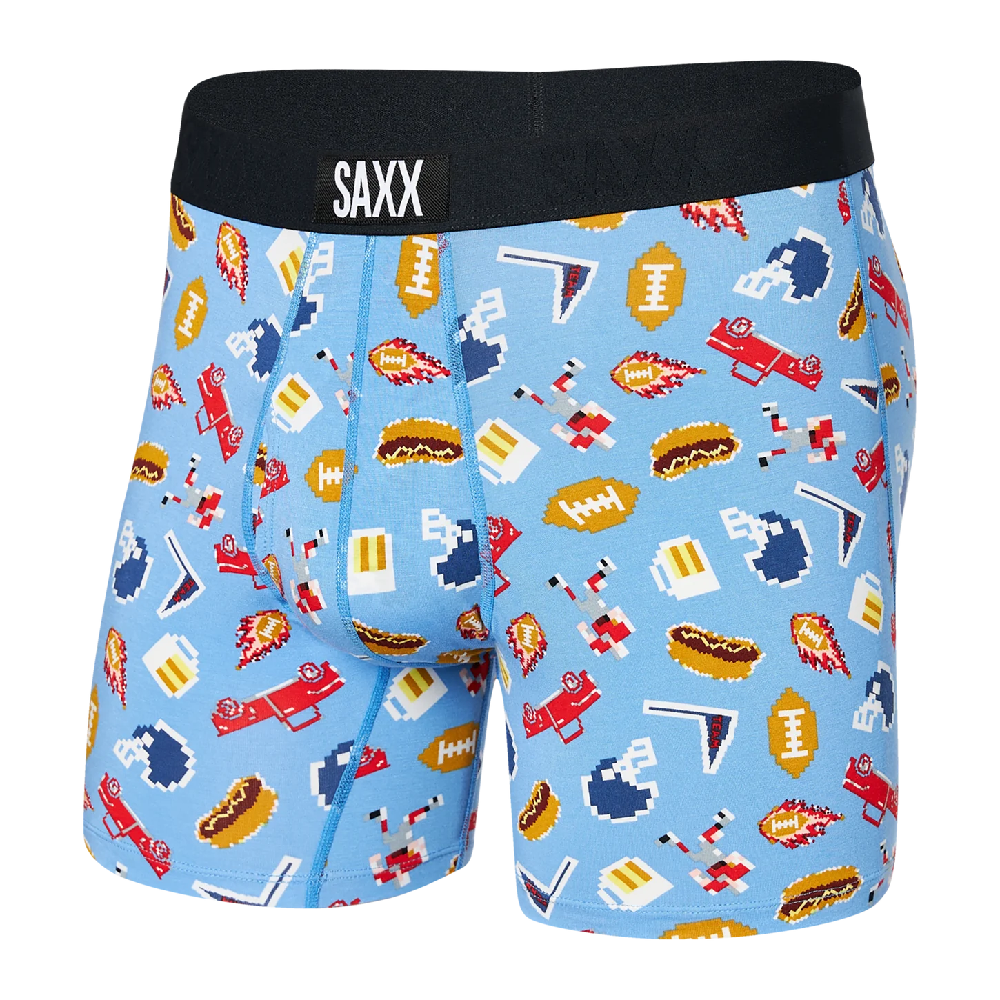 Act Fast SAXX Ultra Super Soft Boxer Brief - Football Gamer Blue - SXBB30F FGU