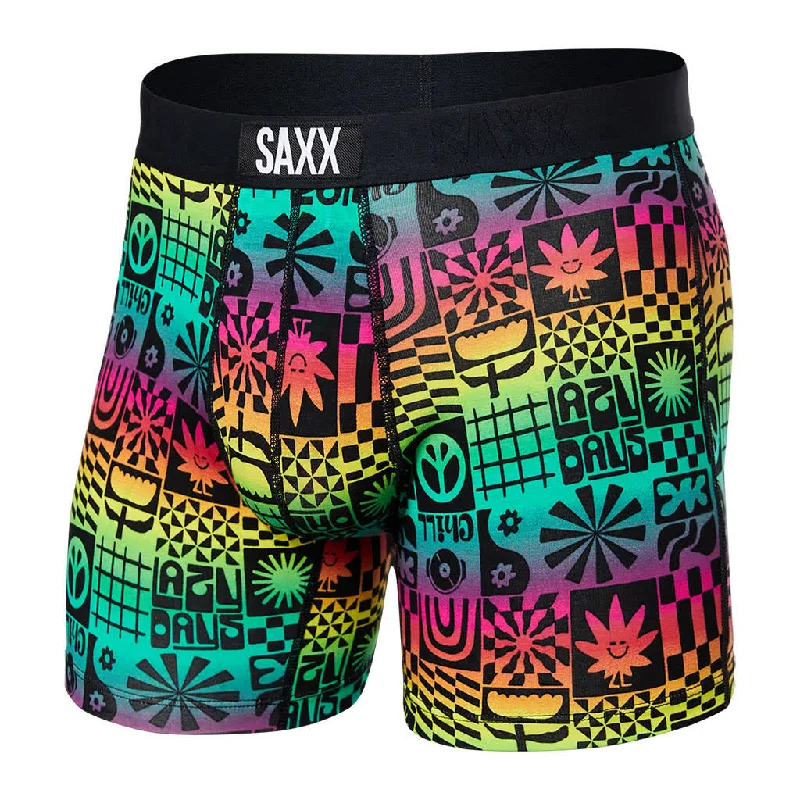Fantastic Offers SAXX VIBE SUPER SOFT Boxer Brief / Lazy Daze- Multi