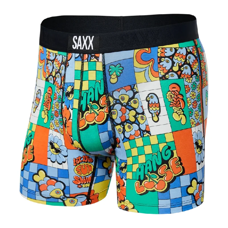 Markdowns SAXX Vibe Super Soft Boxer Brief - SXBM35 Let The Sun Shine In-Multi LSS