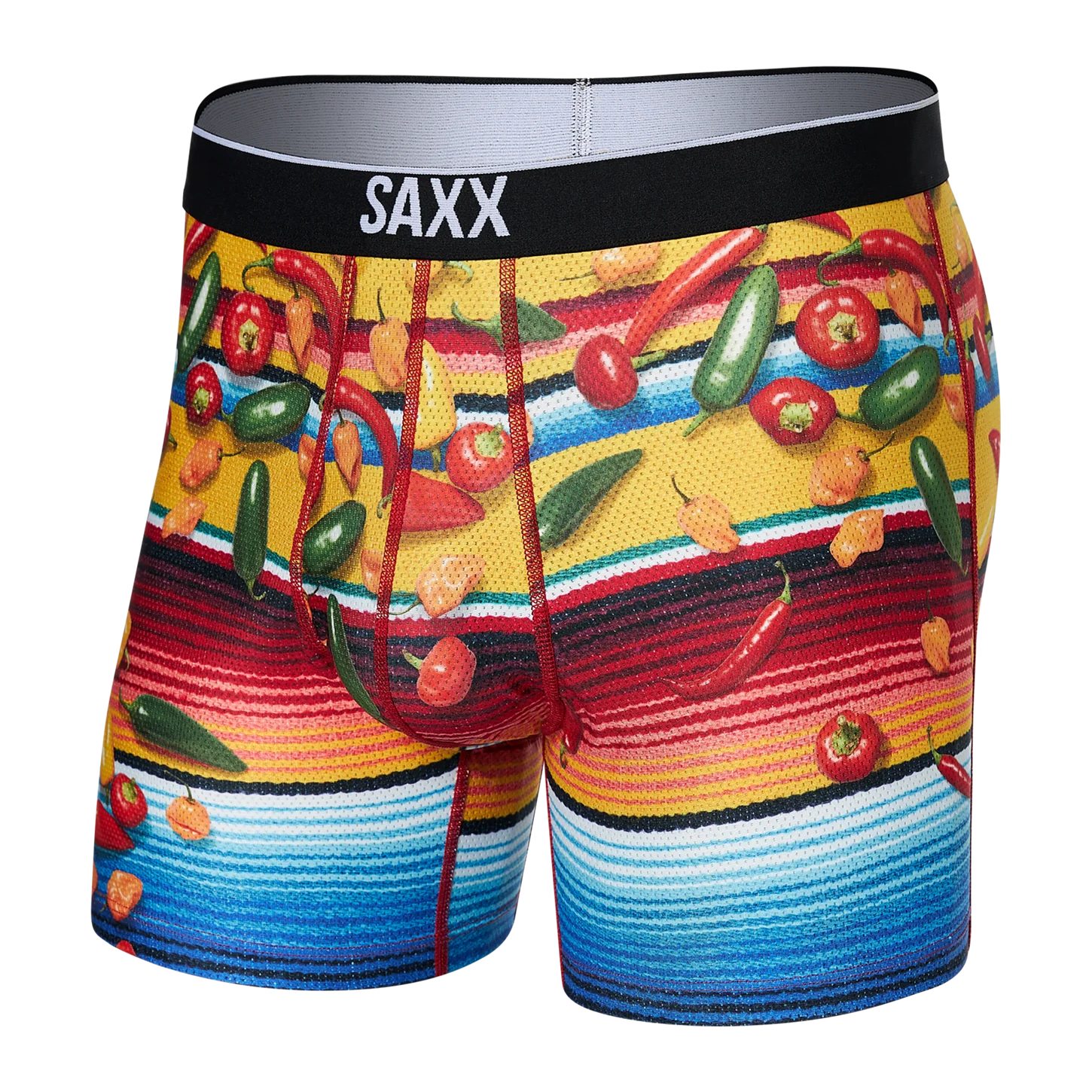 Don't Wait SAXX VOLT BREATHABLE MESH Boxer Brief / Hey Hot Stuff- Multi