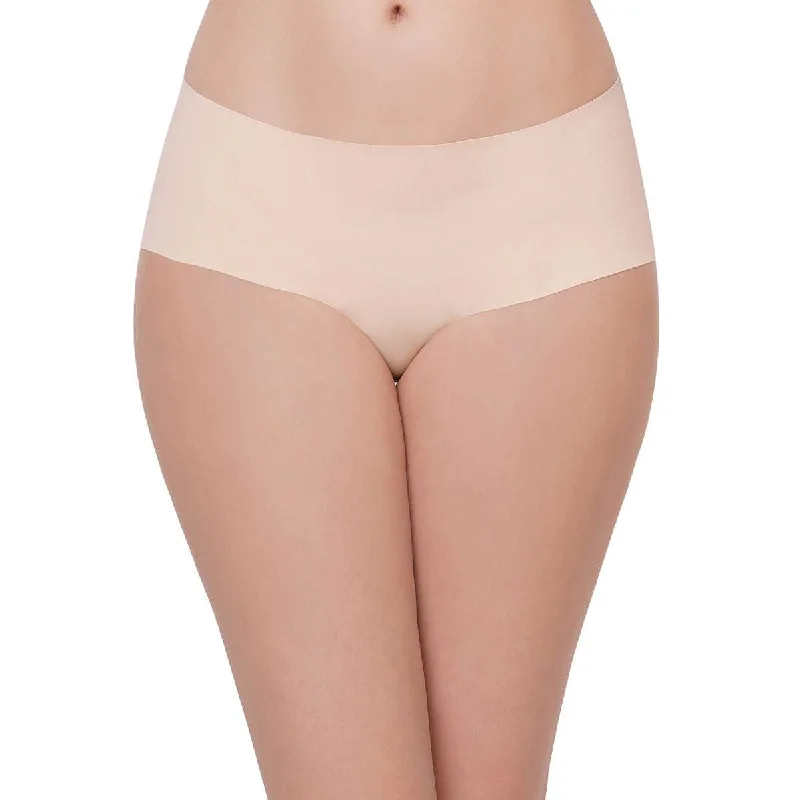 Massive Deal Seamless Mid Waist Full Coverage Everyday Wear Hipster Panty - Beige