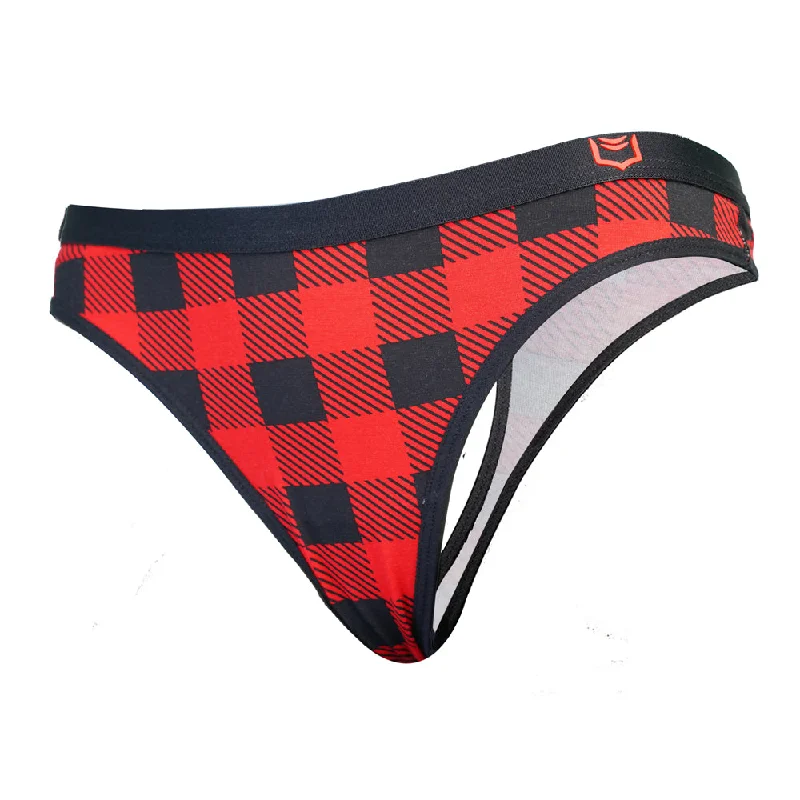 Weekend Savings Extravaganza SHEATH Women's Bamboo Plaid Thong