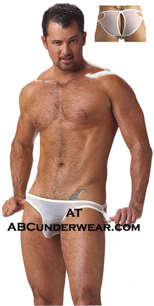 Act Fast Mens Sheer Back Door Brief -Closeout