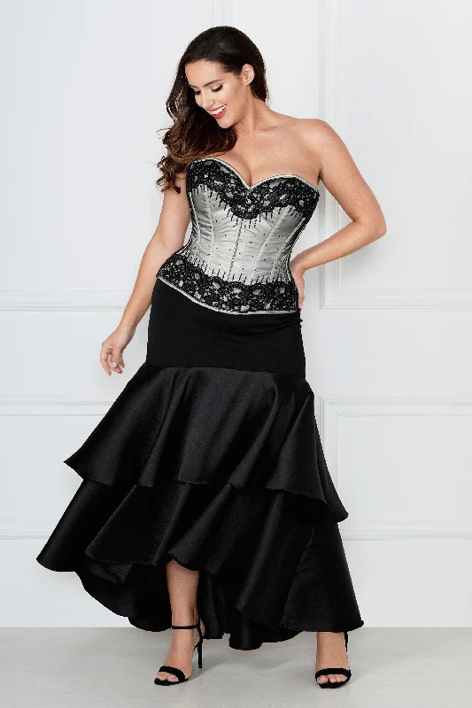 Price Drop Silver Couture Corset