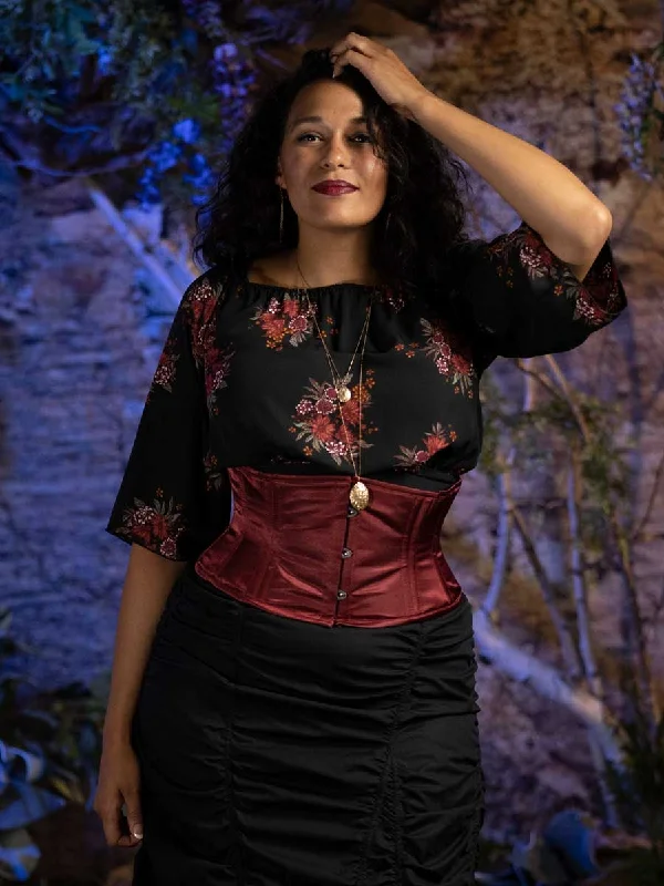 Weekend Specials to Delight Satin Modern Curve Waspie Underbust Corset : CS-301