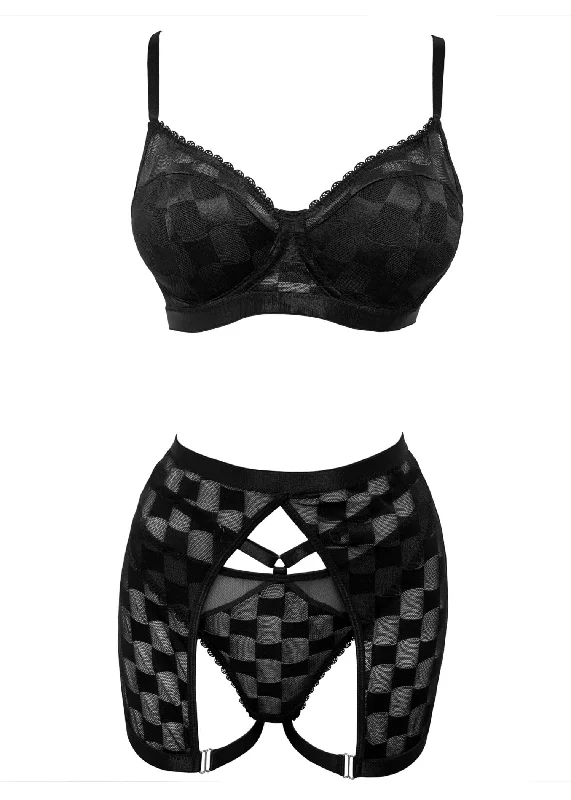 Great Bargains Nicki Bra, Thong and Garter Dress