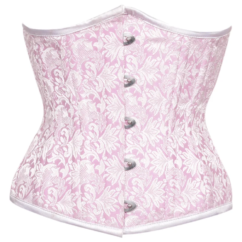 Bargain Prices Viola light pink Authentic Steel Boned Waist Training Underbust Corset