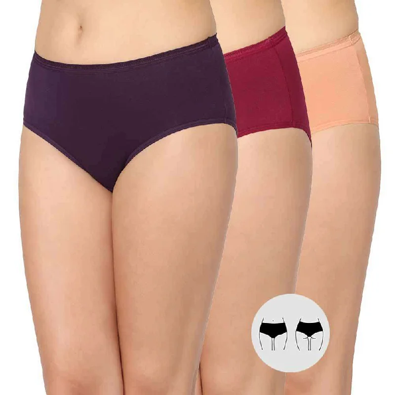 Weekend Deals to Make You Smile Cotton Mid Waist Medium Coverage Everyday Wear Pack of 3  Midi Panty